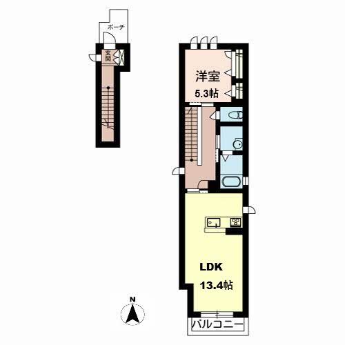 セゾン　ヌヴェル北三国ヶ丘 0201号-2