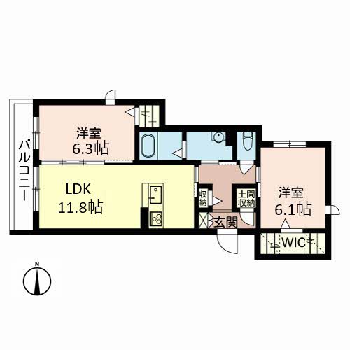 シャーメゾン南久宝寺Ⅱ番館 0201号-5