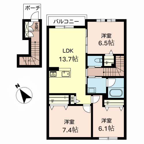 ヴァンヴェール生駒 0202号-3