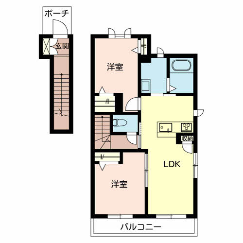 フェリーシード桜丘Ａ棟・Ｂ棟A201-2