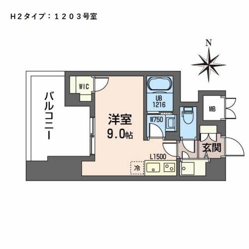 プラシーデンス本町 1203号-2