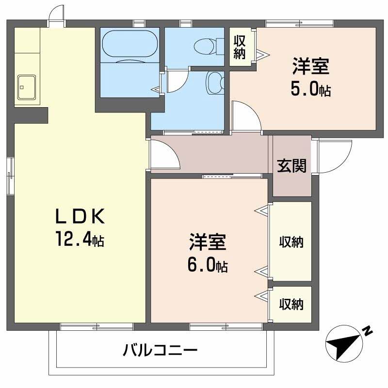 フレグランス北平野Ⅱ0201-2