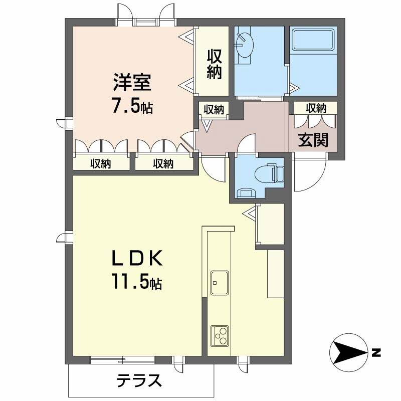 シャーメゾン丸橋 C101号-2