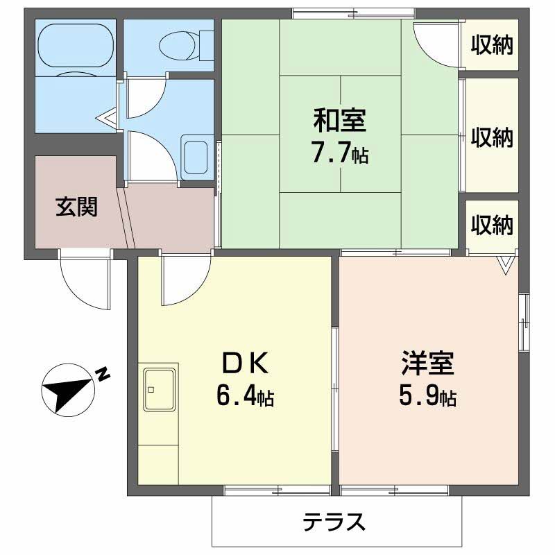 コートハウス星陵Ａ，Ｂ 0102号-16