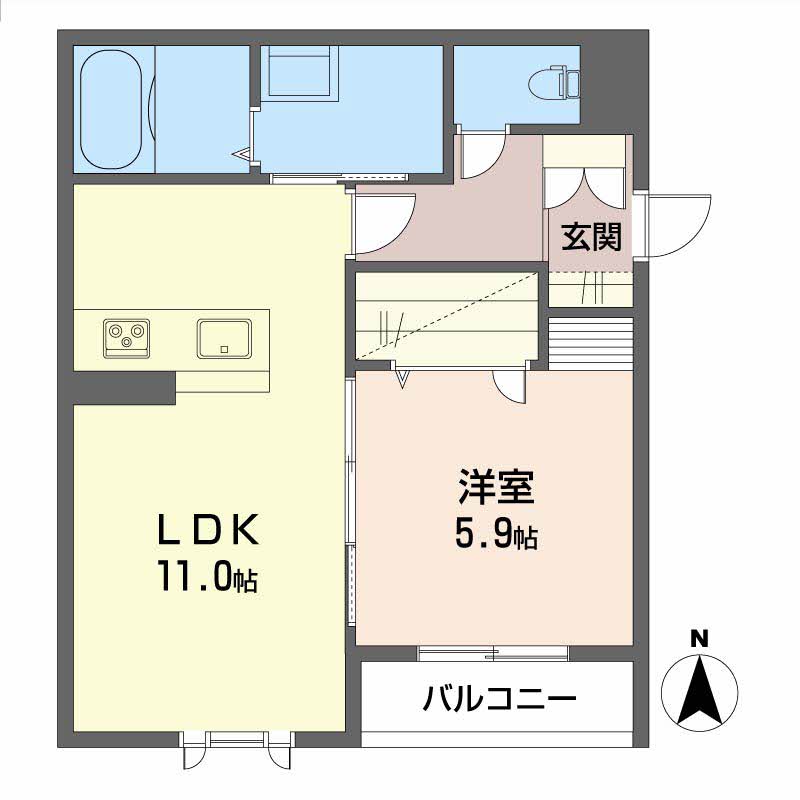 プロヌーブ今福Ⅱ A201号-5
