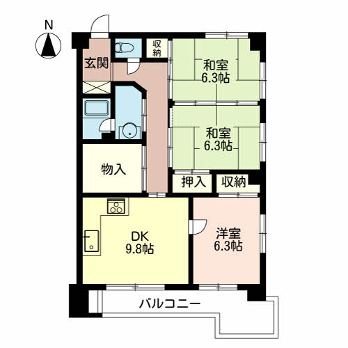 グレース北園 0203号-3