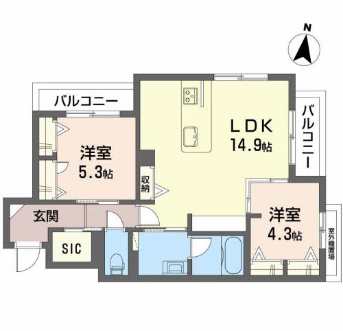 シャーメゾン南田辺Ⅱ0301-2