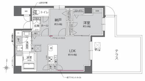 シャーメゾン　うめきた 0101号-3