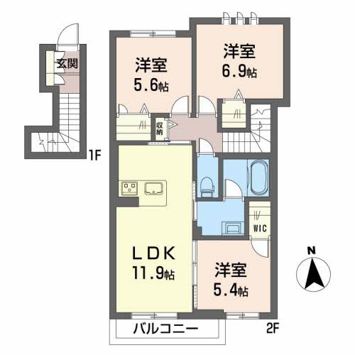 シャーメゾン西山 0201号-6
