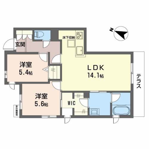 シャーメゾン　ユカリナ　グリーン　神崎川0105-2