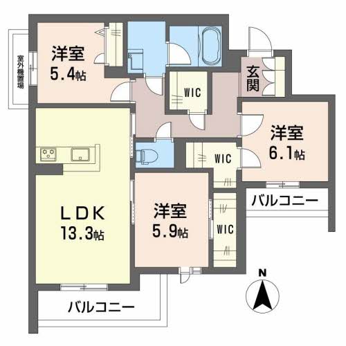 グランファミール箕面小野原 0301号-6