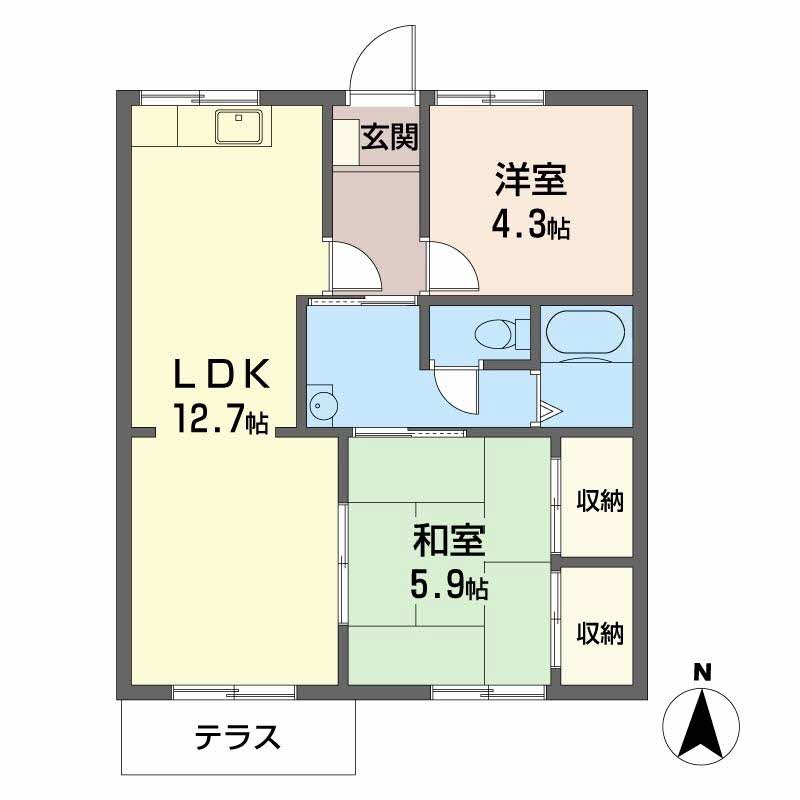 ガーデンハイツ緑ケ丘Ｃ，Ｄ D202号-14