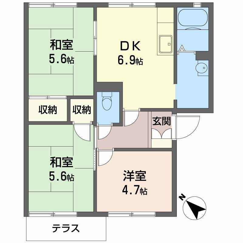 ガーデンハイツ緑ケ丘Ｃ，Ｄ C103号-15