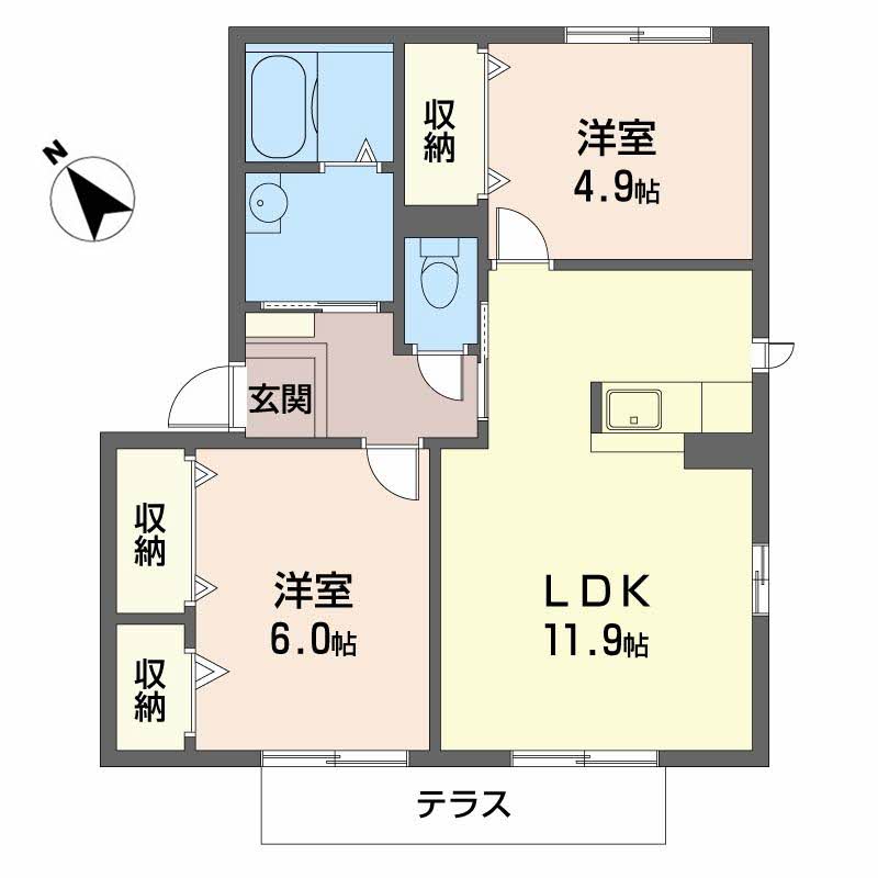 シャーメゾン　ミモザ B101号-2
