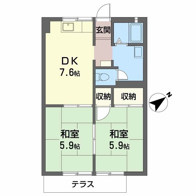 グリーンタウン國本Ｂ棟 0101号-2