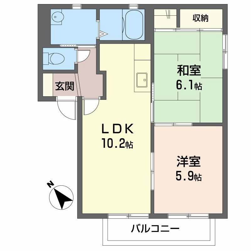 播磨町ハイツⅡ 0202号-2