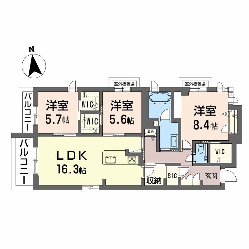 シャーメゾン夕陽丘 0401号-5