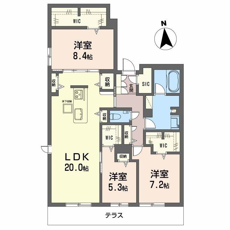 シャーメゾン　阪南　ガーデン0101-2