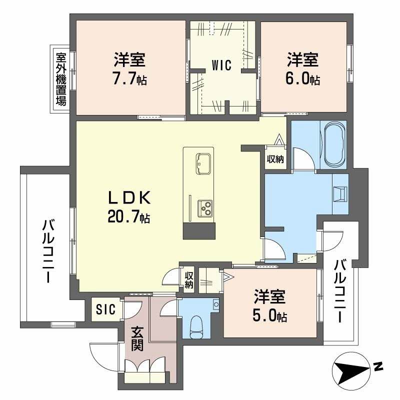ザ パークサイド上八 0203号-15