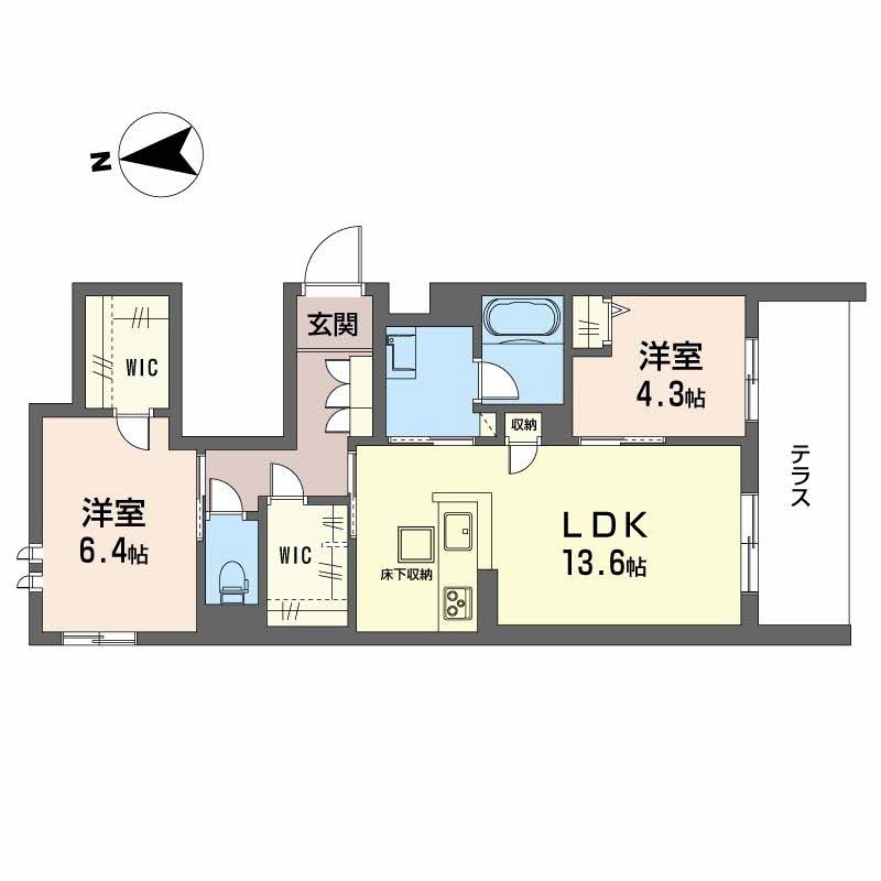 シャーメゾン ブルーム 楠葉 0101号-15