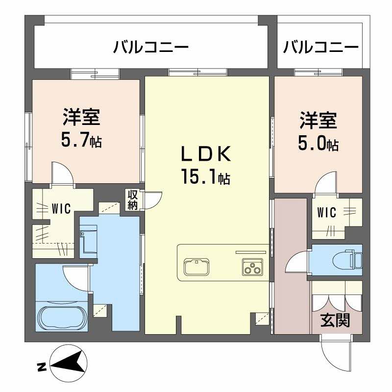 シャーメゾン ブルーム 楠葉 0203号-15