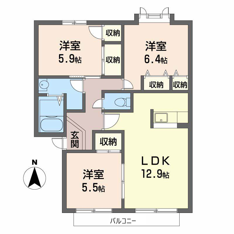 ヴィラ・イグレット A205号-2