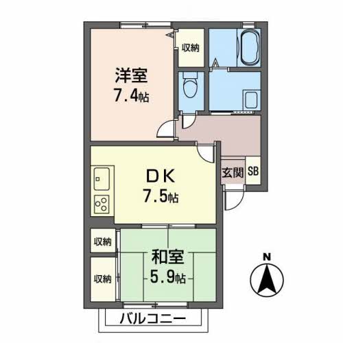 DUO KAWANISHI WEST EAST B203号-2
