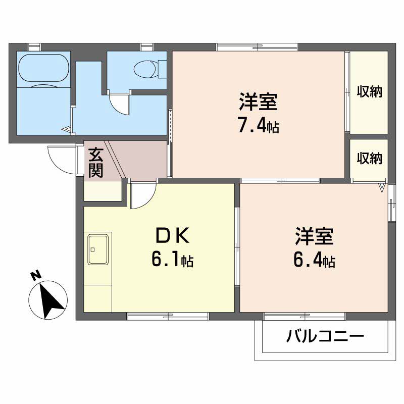 サンドーモD棟・E棟 E212号-2