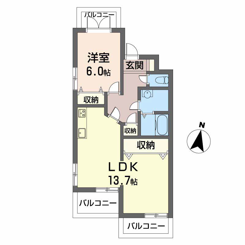 グランバード西野Ⅱ 0201号-3