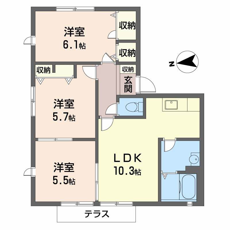 ＳＡＣＵＲＡハイツⅡ 0101号-12