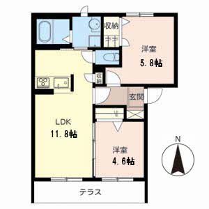 シャーメゾン嵯峨野 0102号-12