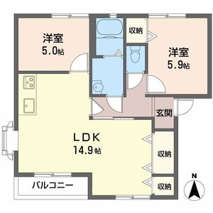 サニービレッジ男山 0107号室