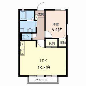 ハイツ華の元 B203号室