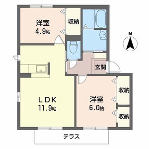 レオハイツ一津屋 0102号室