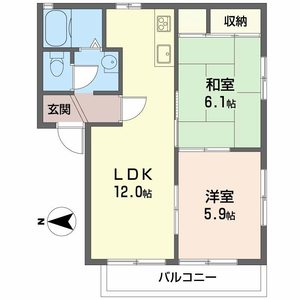 クレセント久々知 0202号室