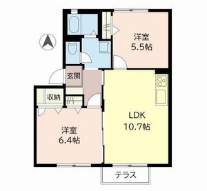 ガーデンコート緑ヶ丘Ａ棟Ｂ棟 B102号室
