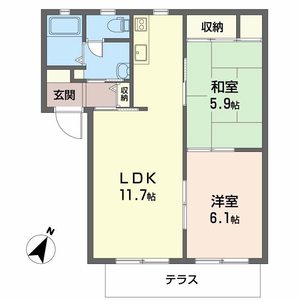 パークサイド安倉 0102号室