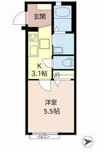 シャーメゾン道意 0201号室