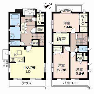 宝塚＊野上３丁目戸建貸家