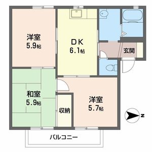 エバーグリーン　ハイツ B201号室