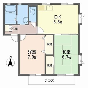 エーディハイツＤ D202号室