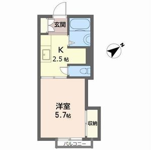パインコート B202号室