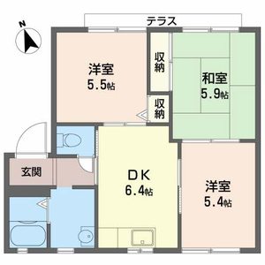 コスモ壱番館，弍番館 1103号室