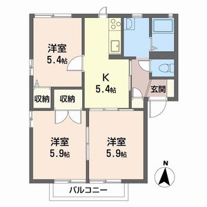 メゾン・プレミールⅠ,Ⅱ 1201号-2