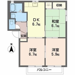 バリュージュ八反 0102号室