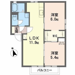 メルベーユ綾中Ⅱ 0102号室