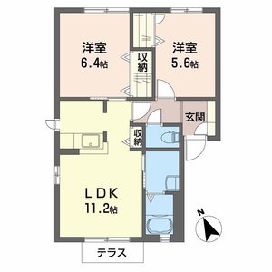 グリーンマンション芦田A・B B101号-2