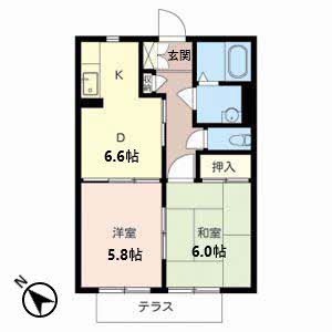 アコールⅠ・Ⅱ 2102号室