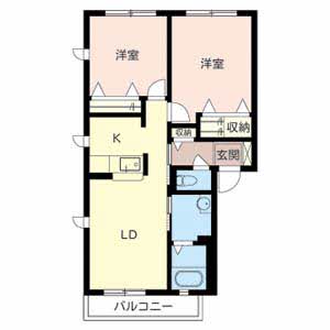 ティアラ・駅南Ａ・Ｂ B201号-12
