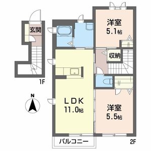 リジエール南屋敷Ⅰ・Ⅱ 1202号室